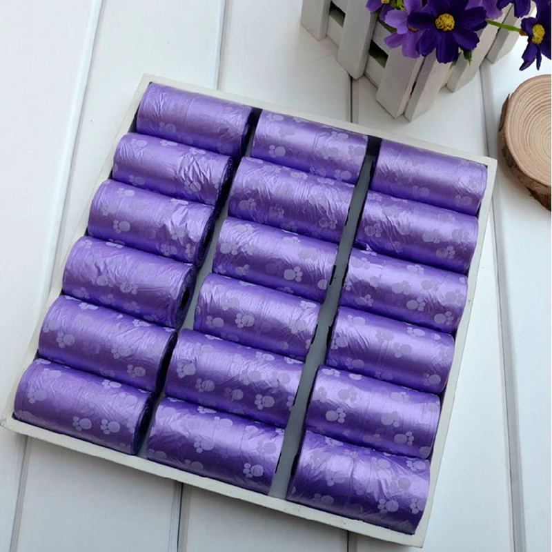

15 bags 10 Rolls Dog Poop Bag Cat Dog Waste Bags Clean-up Bags Pet Dog Cat Waste Poop Pick Up Bag Poop Bag Dispenser For Dogs
