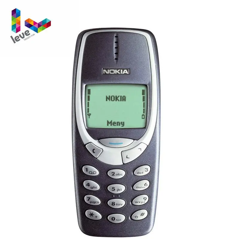 Разблокированный б/у Nokia 3310 мобильный телефон GSM 900/1800 поддержкой русского и