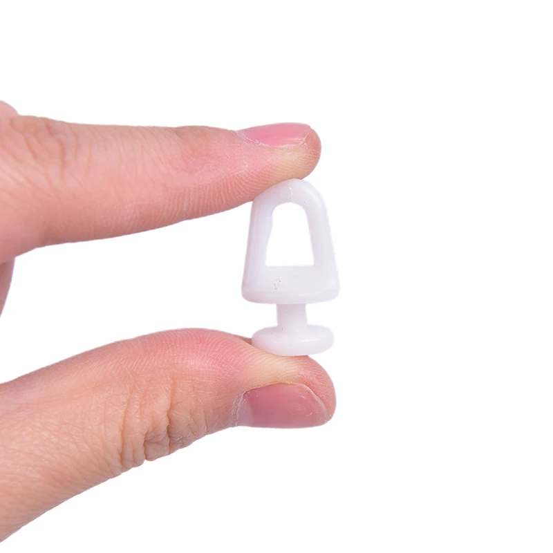 60 шт. белые пластиковые рельсовые занавески конвейерные крюки ролики домашние s