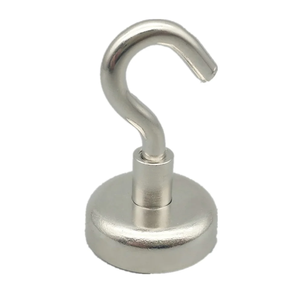 

Удерживающий магнит диаметром 25 мм, магнитный горшок с открывающимся крючком, тянущиеся неодимовые магниты весом 22 кг, 12 шт.