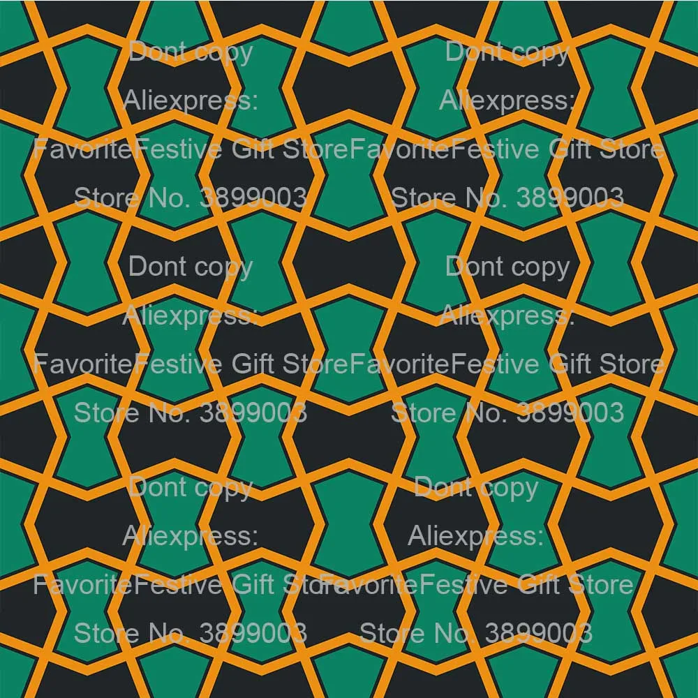 Арабская карусель украшения мандала клетчатая ткань зеленая milleflower цыганская