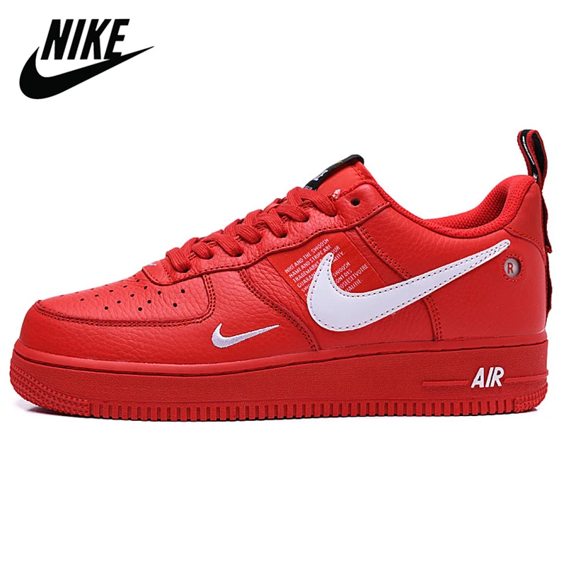 

Air Force 1 One AF1 Men Skateboarding Shoes White Black Bright Red Deconstruction Women Men Sports Sneakers Size 40-45