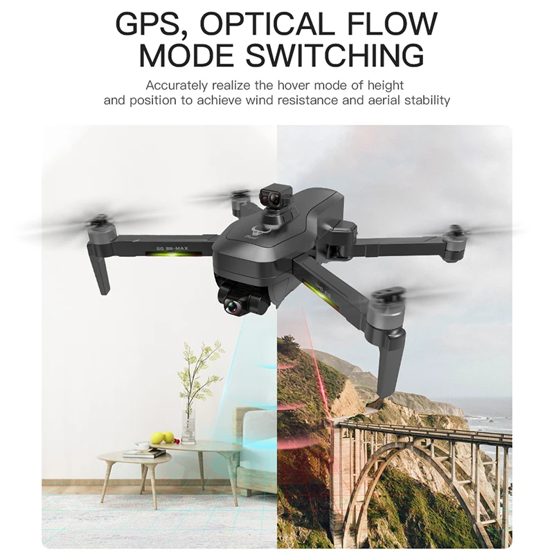 Новый SG906 MAX/Pro2 GPS 4K Дрон с Wifi FPV камерой трехосевой карданный бесщеточный