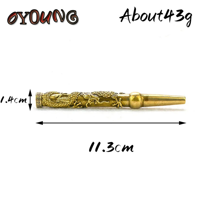

Retro Brass Smoke Dragon Cigarette Holder Fillter Tobacco Pipe Creative Smoking Pipe Smoking Accessories Husband Father's Gift