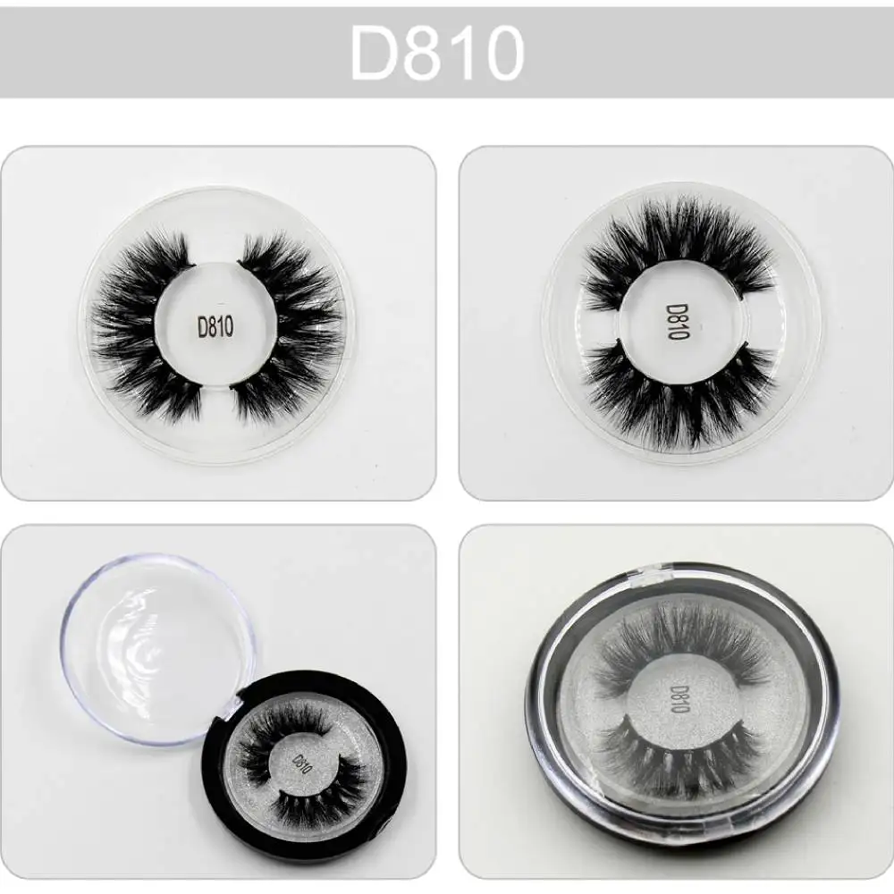 

SOQOZ Eyelashes 3D Mink Lashes Long Lasting Natural False Mink Eyelashes Handmade Fake Eyelashes Extension D810