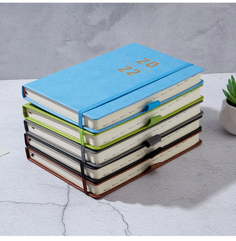 

2022 Time 365 Days Schedule Book A5 Newest PU Notepads Creative Planner Reminder Timetable Desk Dates Diary Planner 2021 New