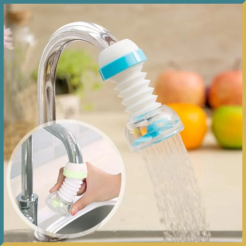 

360 Degree Adjustable Faucet Extender Shower Water Tap Gadget Water Tap Extension Filter Kitchen Bathroom Accessories