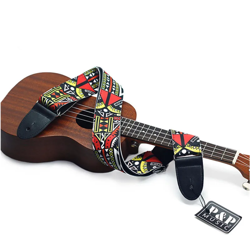 P &amp 86-130 см красочные полиуретановые ремни для электрической акустической