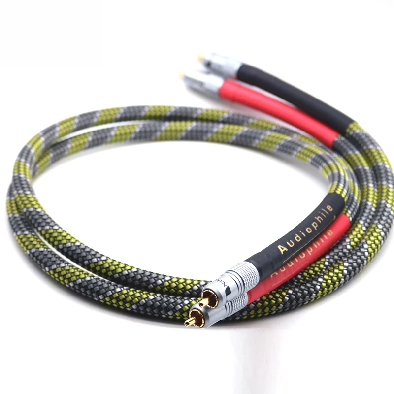 Пара QED Подпись OFC посеребренный кабель аудио RCA соединительный с Nakamichi