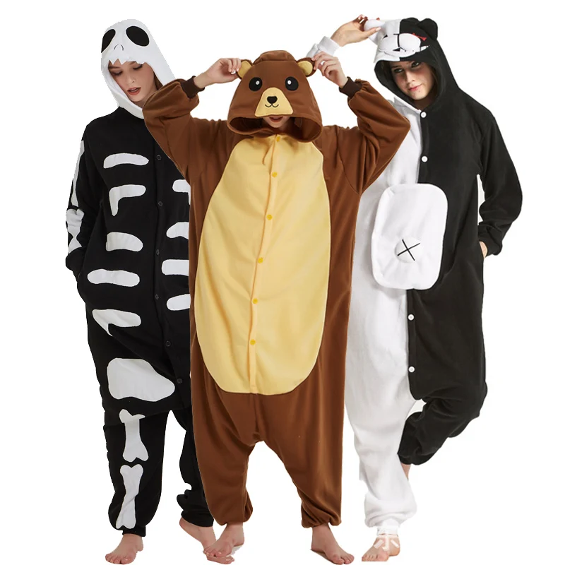 Забавные пижамы в виде животных мультяшный комбинезон для мужчин Кигуруми