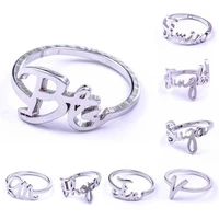2021 korea bts 009 bangtan boys suga letter ring men women fashion hip hop accessories banquet jewelry holiday gifts daily wear