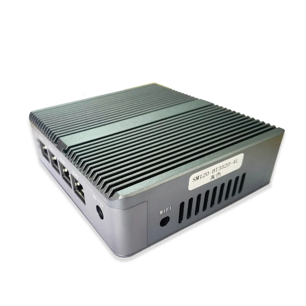Мини роутер ЦП E3827 Pfense сервер 4*1000M Поддержка Lan HDD SSD Windows10 Linux HD VGA двойной дисплей