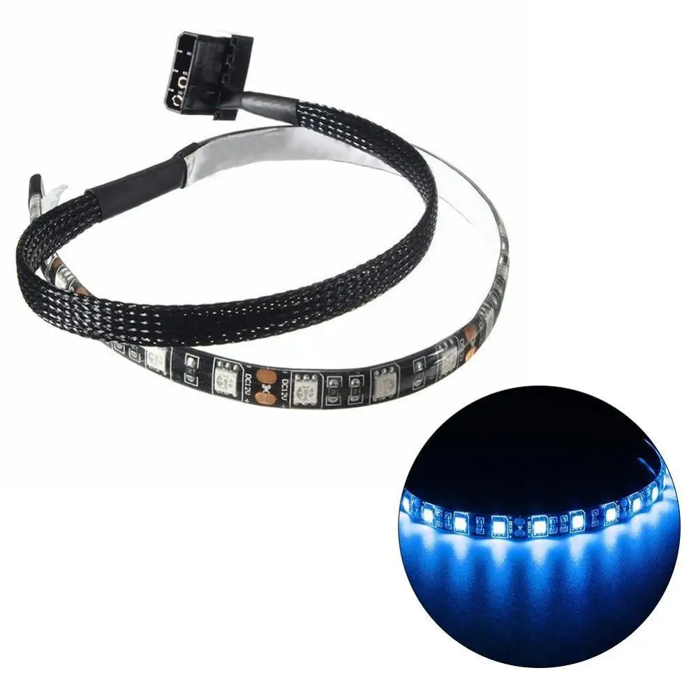 

30CM 18 LED Strip Light 5050 SMD PC Computer Case Waterproof Flexible Strip Tape Light DC12V Red Blue Green Yellow