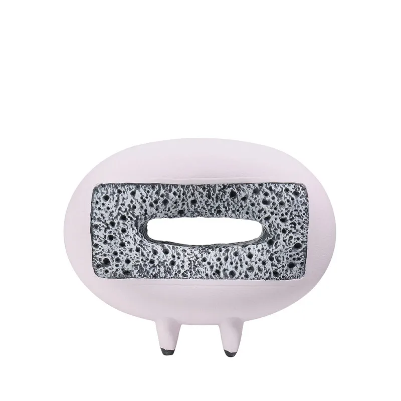 

Modern Nordic Minimalist Geometric Square and Round Ornaments Black and White Art Tabletop Home Decoration