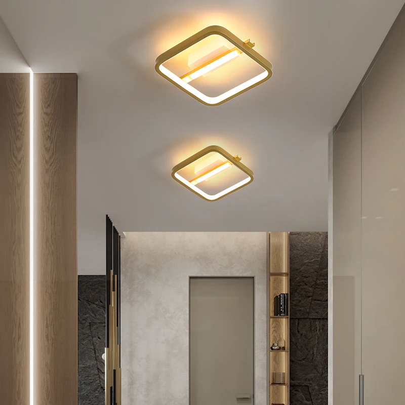 Nordic Minimalist Corridor Led Aisle Ceiling Light Modern Iron Porch Entrance Balcony Lighting Creative Personality Lamps glass ceiling lamps light creative foyer corridor light ceiling lights aislepastoral porch absorb lights df122