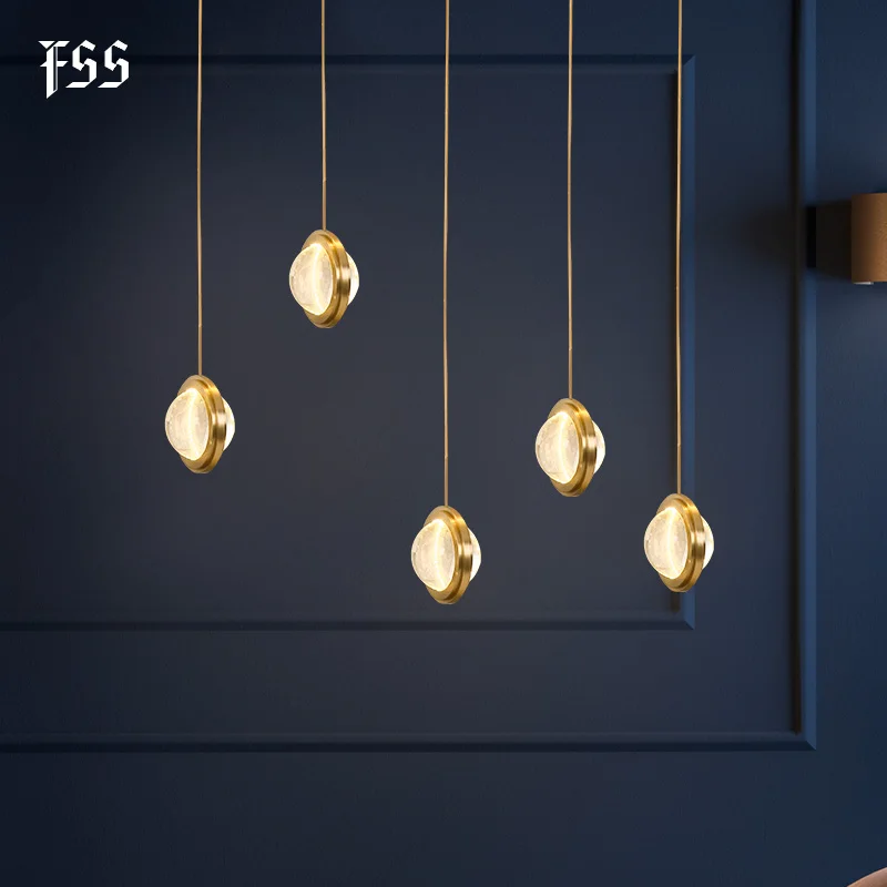 FSS хрустальный шар подвесные светильники планеты Univers домашние метеорная душевая