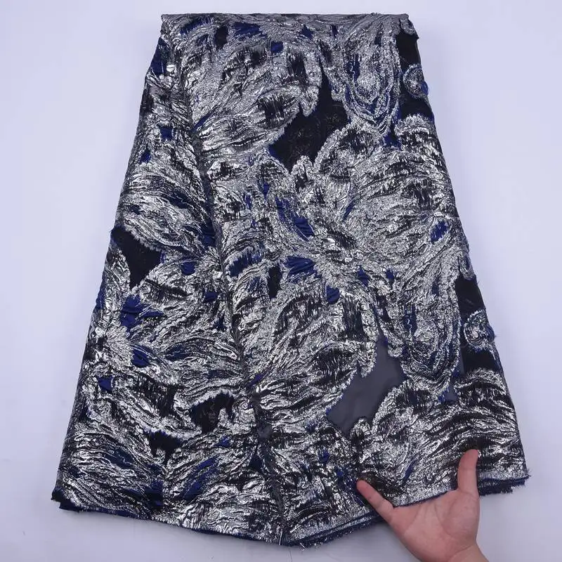 Золотистый цвет французская нигерийская органза с блестками сетка кружево в