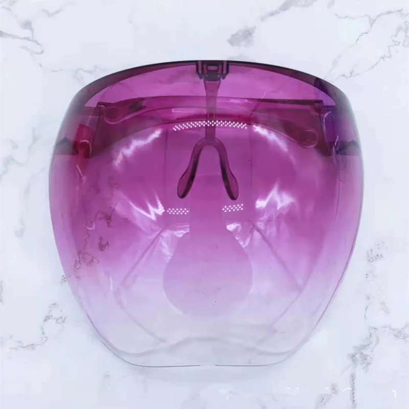 

2021 futuristic Men's Women's Faceshield Protective Goggles Blocc Glasses Anti-Spray Mask big oversized square sunglasses uv400