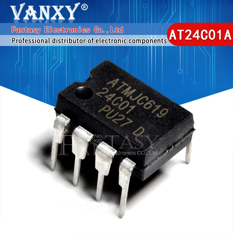 

10PCS AT24C01AN DIP8 AT24C01 DIP AT24C01A AT24C01-PU27 new and original IC