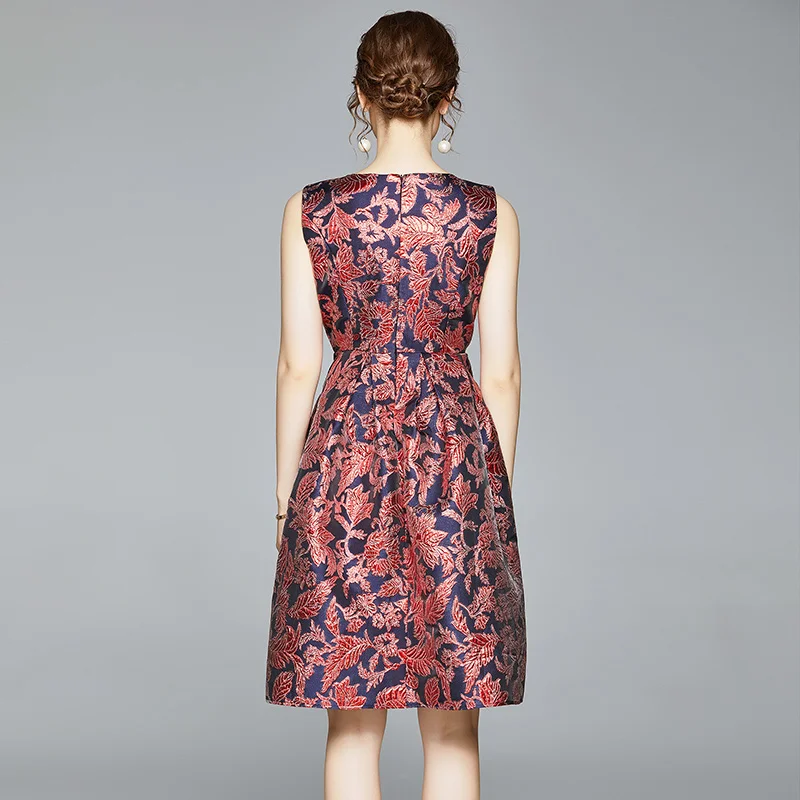 

COIGARSAM Sleeveless Women dress New Dresses Red 1116