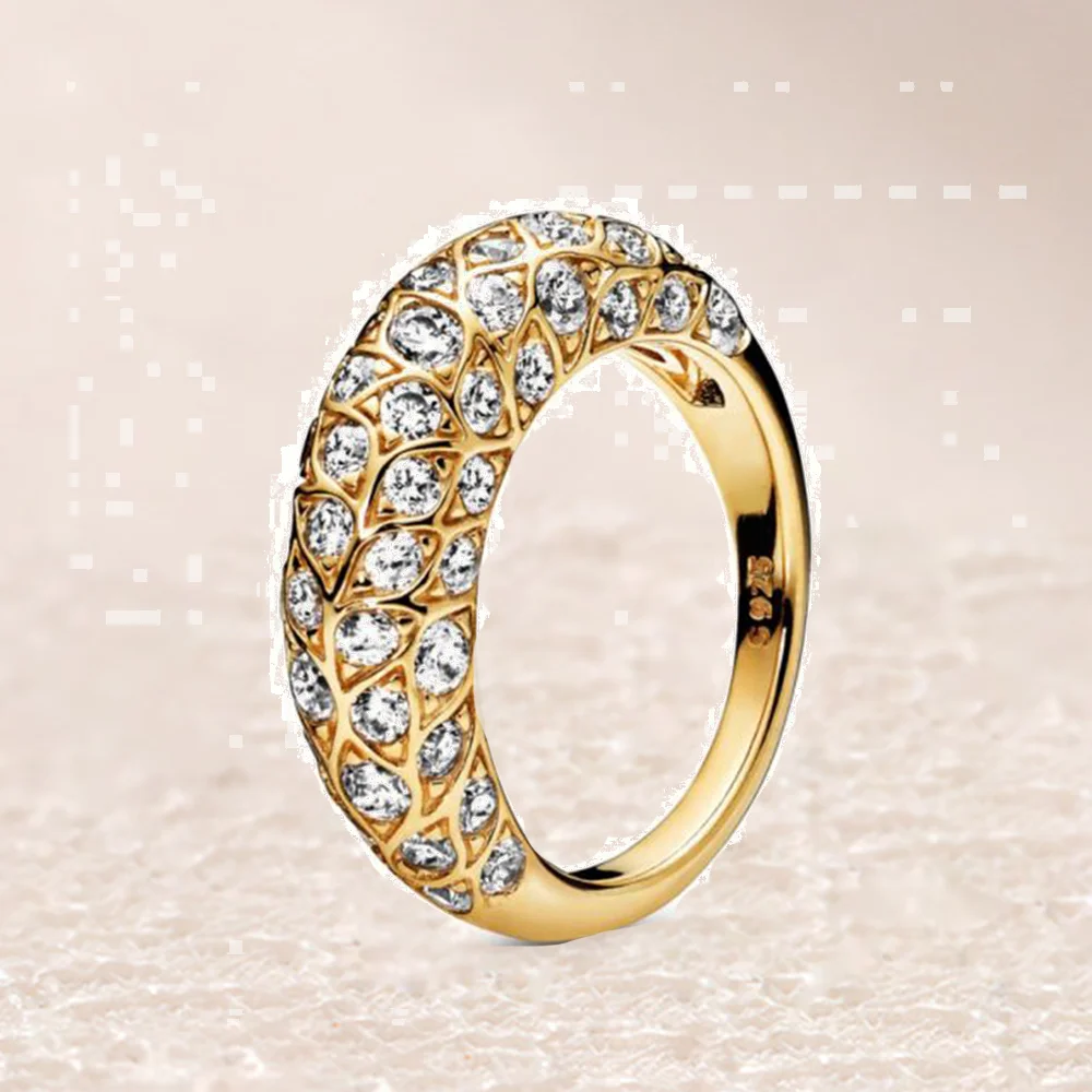 

168290CZ Shine Sparkling Pattern Ring