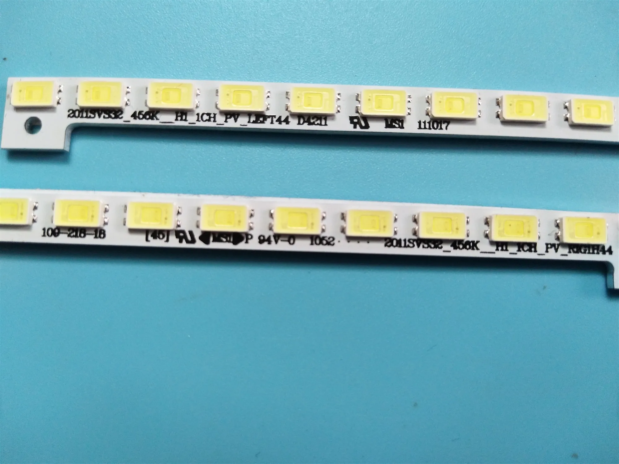 100 new 2pcskit led strips for sam sung 32 tv ue32d5700 ue32d5000 ltj320hn02 l bn64 01634a 2011svs32 456k 1h 1ch pv right44 free global shipping