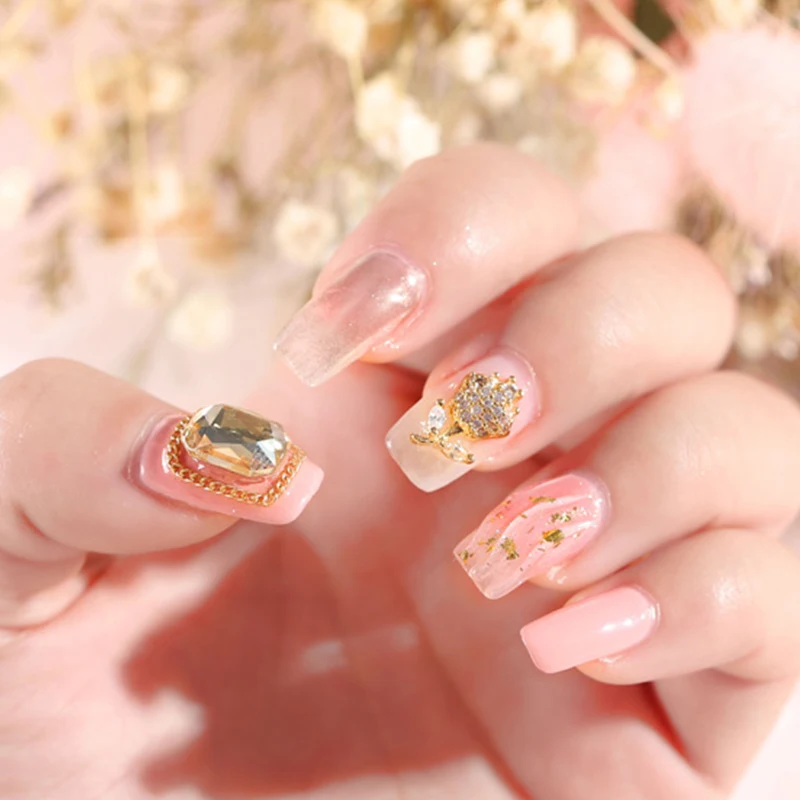 5 шт стеклянные кристаллы Стразы 3D Капля воды прямоугольный овальная водяная