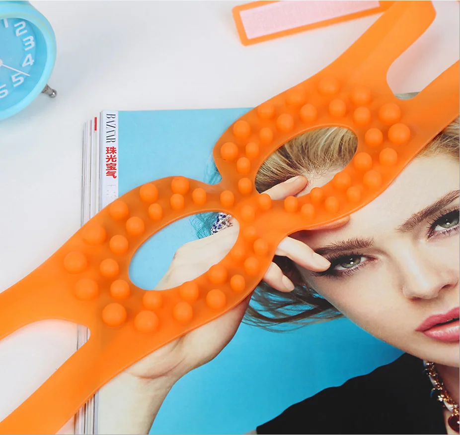 3D маска для глаз силиконовая массажа пальцев массажная подтягивающая мышечную