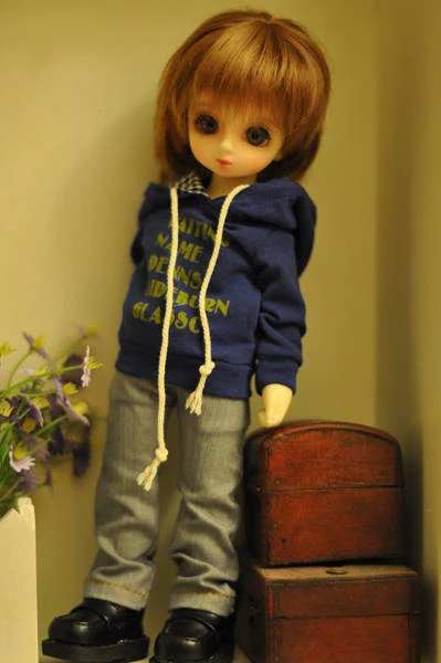 Шарнирная одежда в масштабе 1/6 свитшот с принтом алфавита свитер капюшоном для