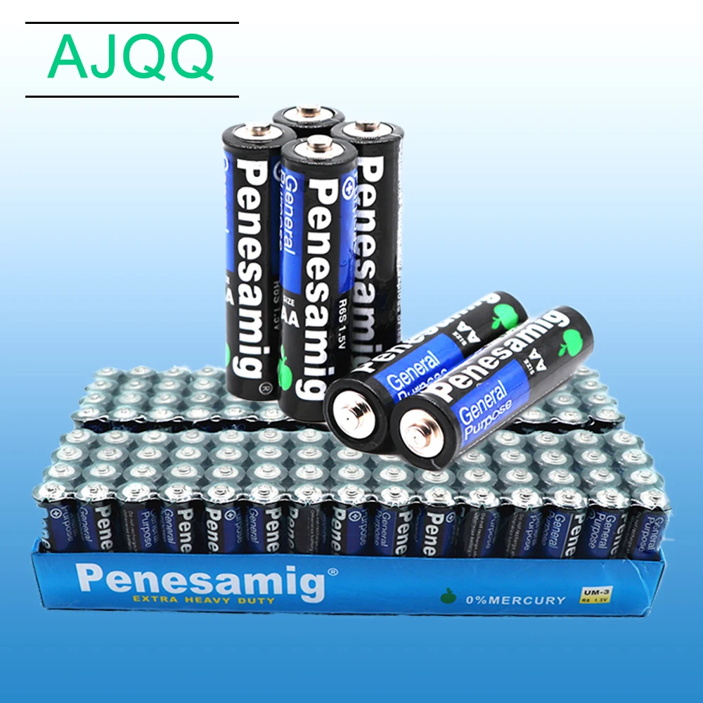 Factory Wholesale Price 150PCS R6 R06 Carbon Battery AA 1.5V Battery For Remote Control Mouse Camera Calculator Battery