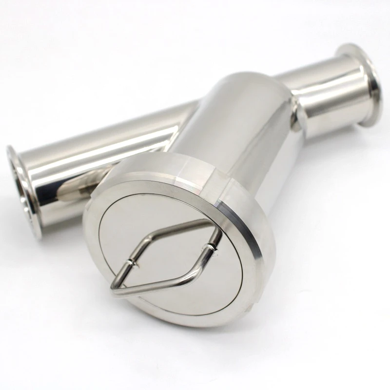 

SAP 1.5 Inch 2 Inch Pipe OD 38.1mm/50.8mm Stainless Steel SS304 Tri Clamp OD 50.5/64mm Y Type Sanitary Filter Strainer 100 mesh