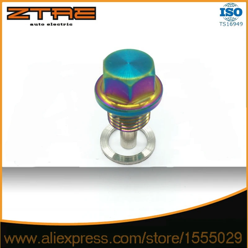 Racing Oil Pan M14*1.5 Engine Magnetic Drain Plug Bolt Nut Sump | Автомобили и мотоциклы