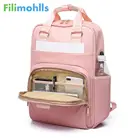 Стильный водонепроницаемый рюкзак для ноутбука 15,6, женский модный рюкзак для девочек, женская большая сумка 13, 13,3, 14, 15 дюймов, розовый S2050