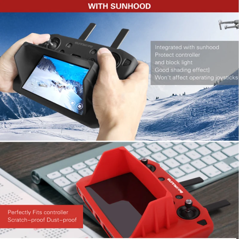 Силиконовый чехол с солнцезащитным козырьком для DJI Smart Control ler силиконовый