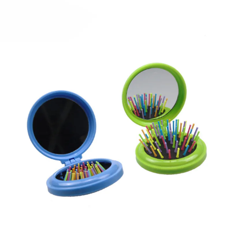 Портативная круглая карманная расческа маленький размер Подушка безопасности