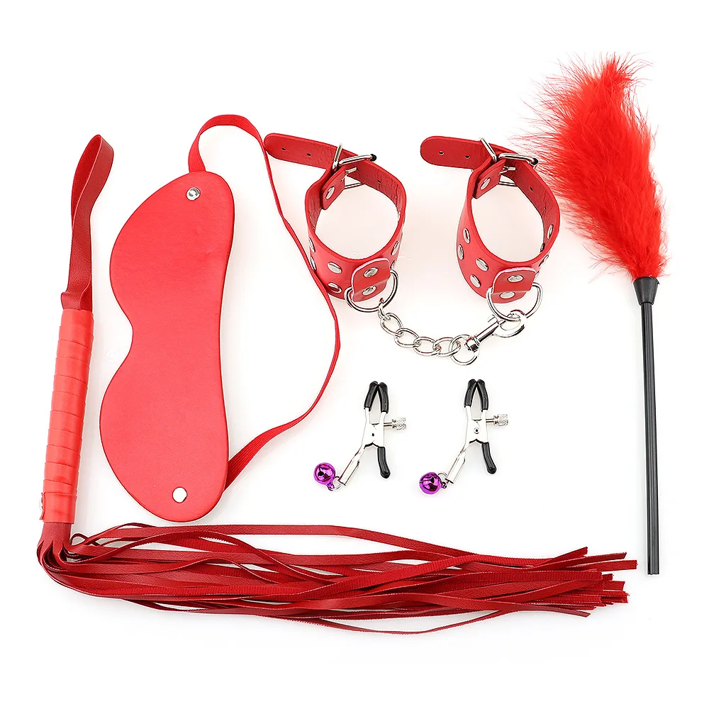 Самая низкая цена кожаный фетиш взрослый SM любовный набор игрушек для пар