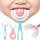 Зубная щетка Детская U-образная Мягкая силиконовая, 360 градусов