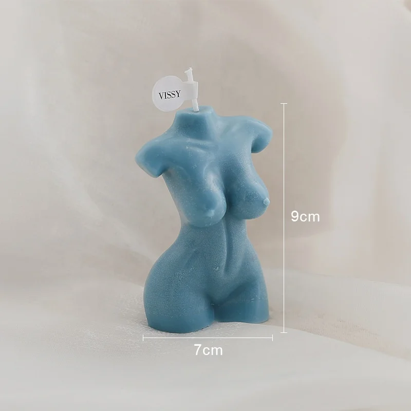 

2021 Hot Sale Colorful Handmade Art Human Body Shaped Scented Candle Christmas Burner For Home Decor Valentines Gift