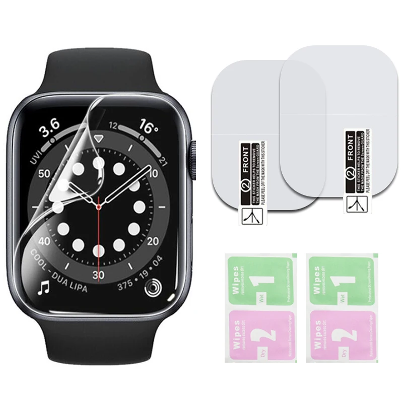 Гидрогелевая защитная пленка 9D для Apple Watch серии 7 S7 41 мм 45 | Мобильные телефоны и