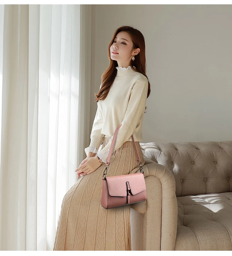 

Soft Leather Crossbody Bags Luxury Handbags Designer Bag Leather Shoulder Bags for Women Square Ladies Luxury Tote Handbag