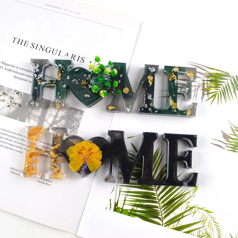 DIY домашняя Семья Любовь эпоксидная смола литье формы орнамент изготовление