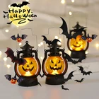 Светодиодный фонарь в виде тыквы, черепа, пони, Хэллоуин, украшение, реквизит, креативное праздничное освещение для бара, вечеринки, масляная лампа, реквизит