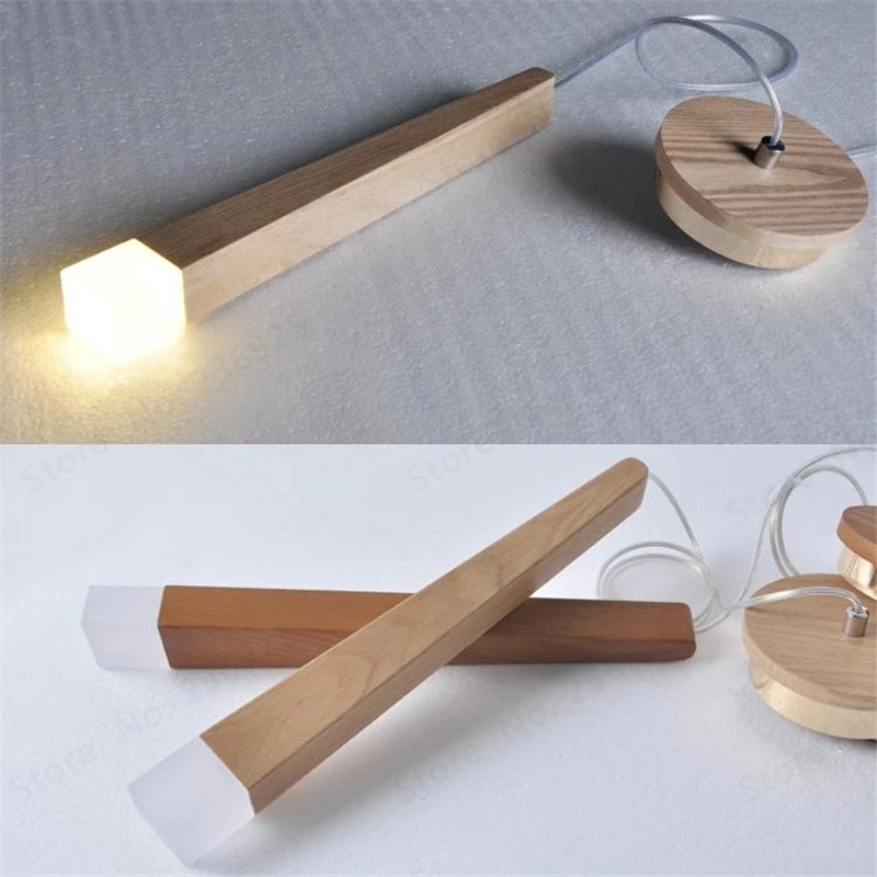 Деревянный подвесной светильник LukLoy кухонная потолочная лампа деревянные