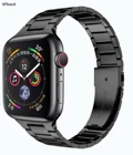 Тонкий ремешок для Apple Watch Band 44 мм 40 мм 45 мм 41 мм 42 мм38 для девушекженщин, ультратонкий металлический браслет для Apple watch series 5 4 3 SE 6 7