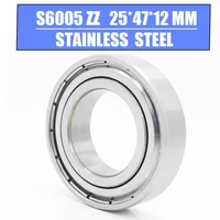 s6005zz bearing 254712 mm 4pcs high quality s6005 z zz s 6005 440c stainless steel s6005z ball bearings for motorcycles