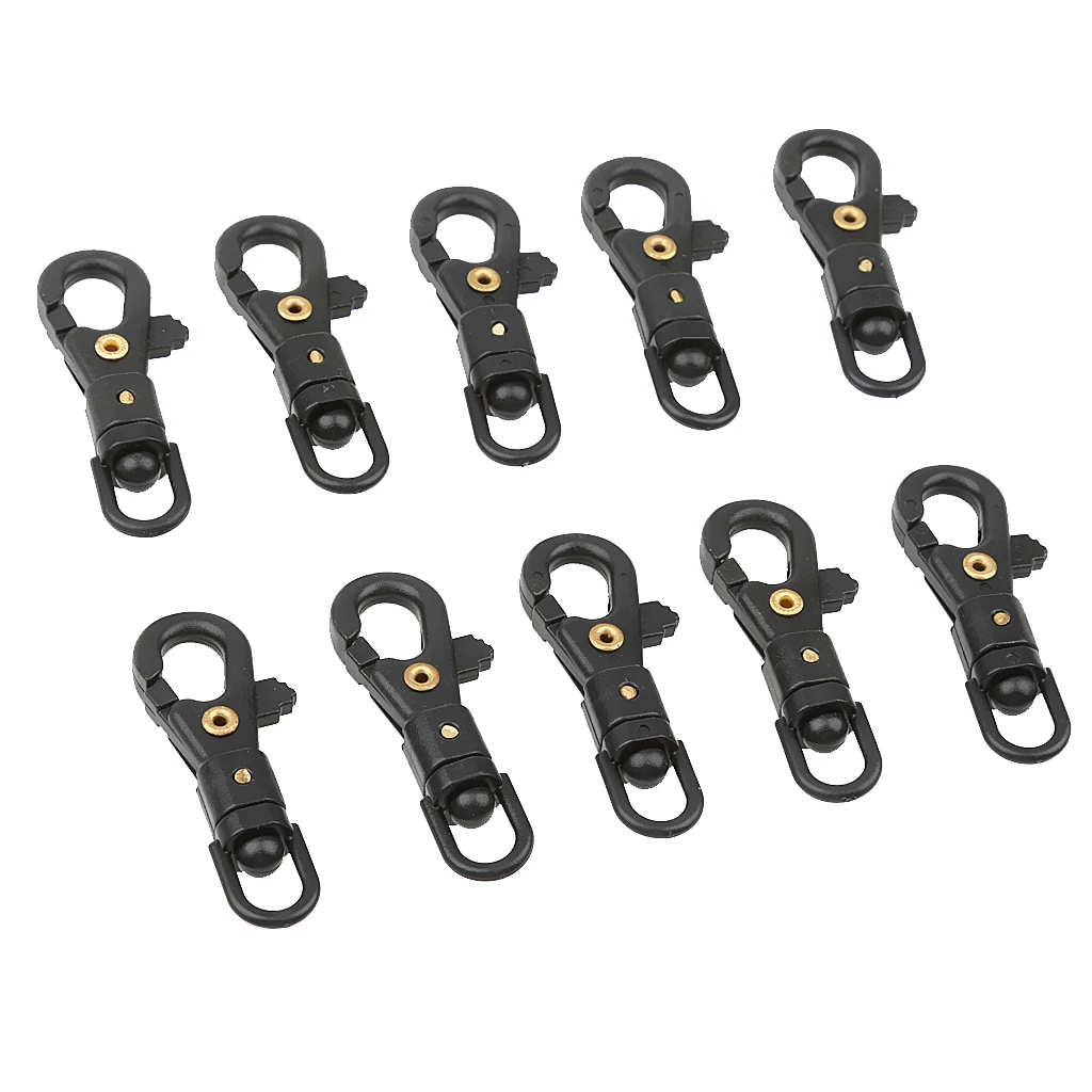 10x Открытый Кемпинг поворотный крюк для плетения Паракорд застежка шнура крючок |