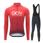2022 GCN Мужская велосипедная Джерси с длинным рукавом, комплект одежды для горного велосипеда, одежда для велоспорта, Мужская велосипедная одежда, 19D гелевые брюки с нагрудником