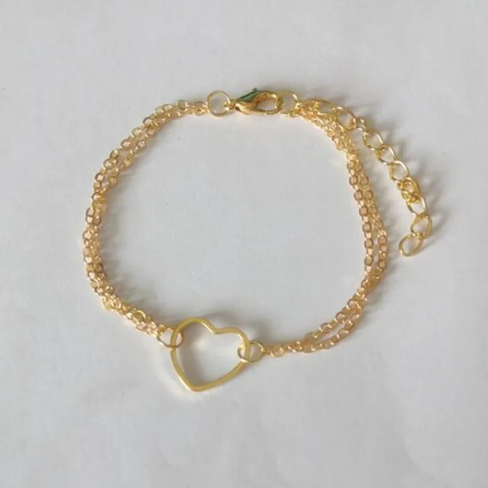 La005 2021 модный простой милый/Романтический Золотой и Серебряный браслет из сплава