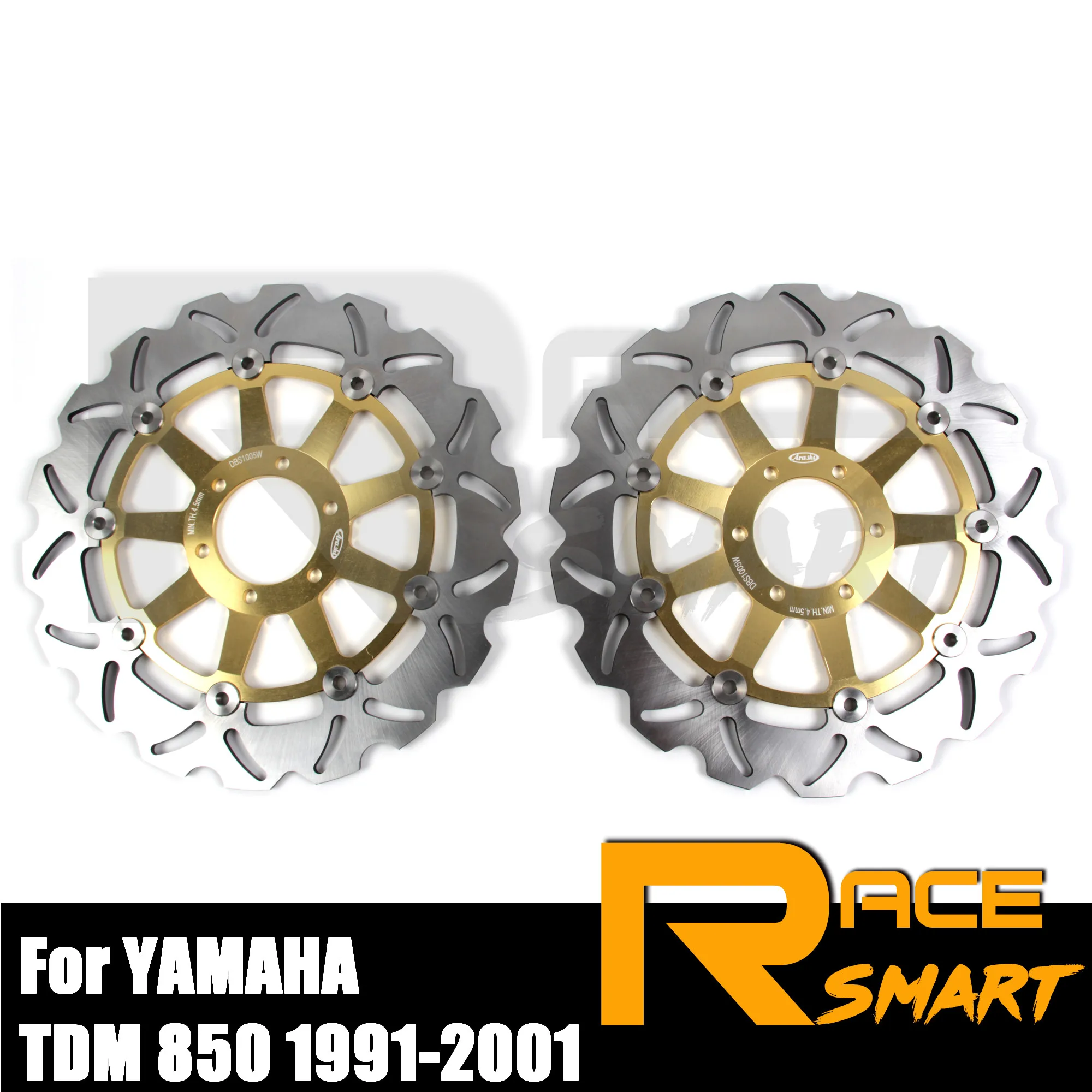 

Передние тормозные диски с ЧПУ для мотоцикла YAMAHA TDM 850 1991-2001, диски, роторы TDM850 1992 1993 1994 1995 1996 1997 1998 1999 2000