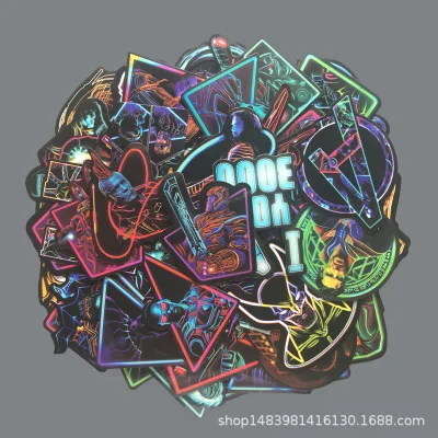 65 шт Неон супергероев Marvel наклейки &quotМстители&quot скейтборд холодильник телефон